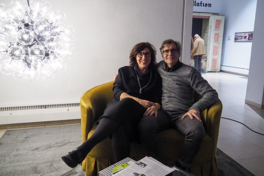 Ausstellung Made in Rosenheim - Leuchten von Bombillas, Monika Hauser-Mair mit Volker Bathe