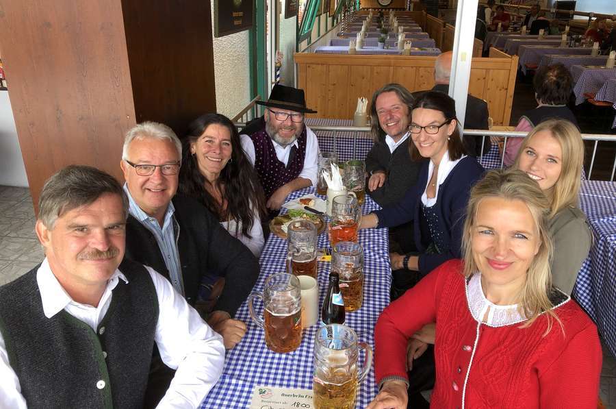 beim Herbstfest-Tisch vom City-Management Rosenheim