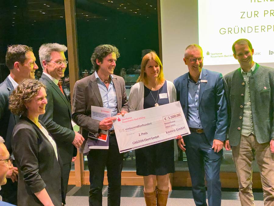 Gründerpreis Platz 2 belegte die Cagoon Ebert GmbH mit ihrer Geschäftsidee »Cagoon«