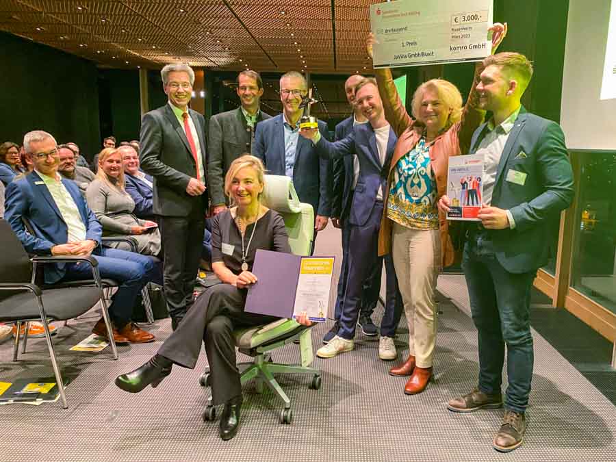 Gründerpreis Platz 1 belegte die JaViAs GmbH mit ihrer Geschäftsidee »Buxit«