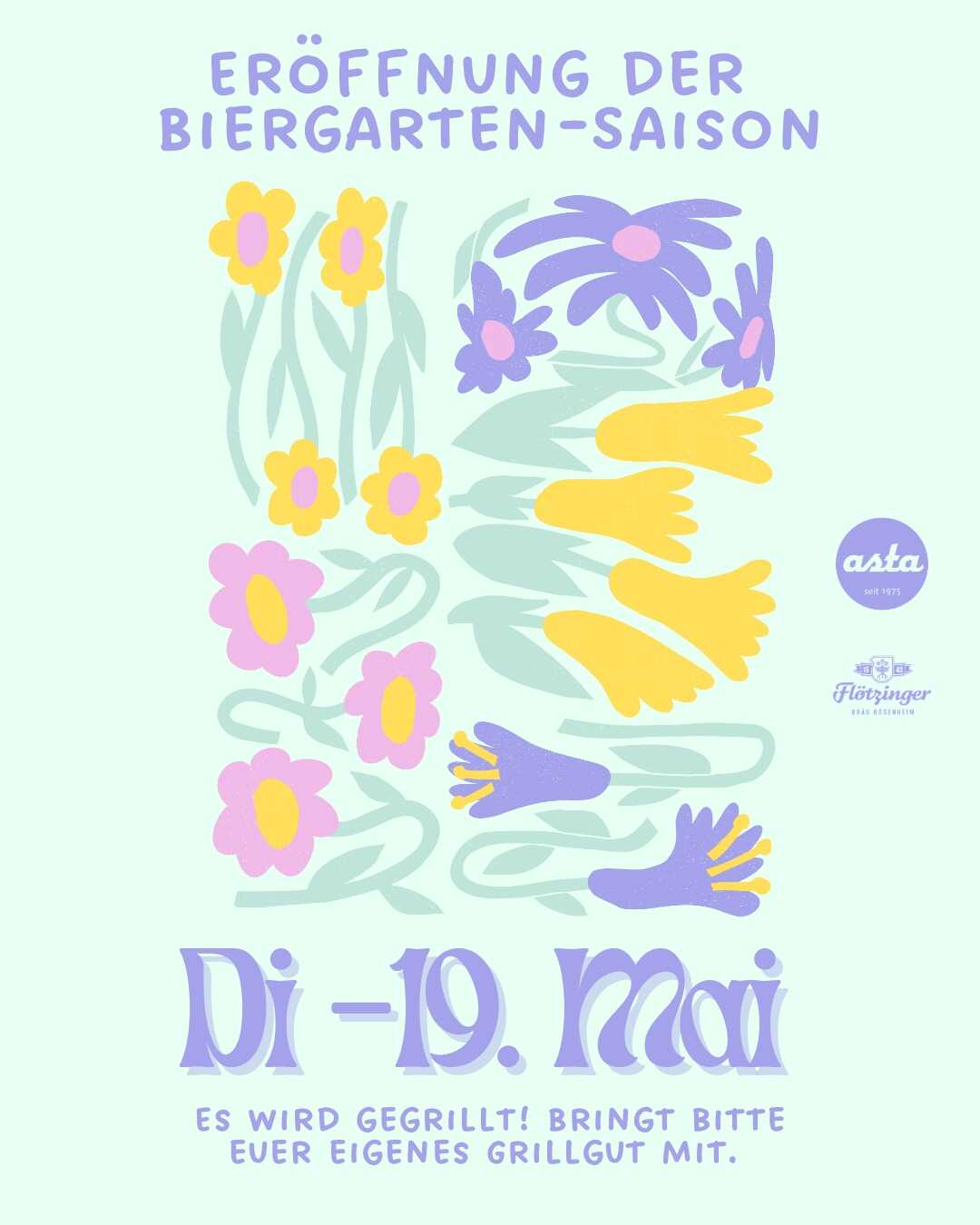 Biergarteneröffnung in der Asta