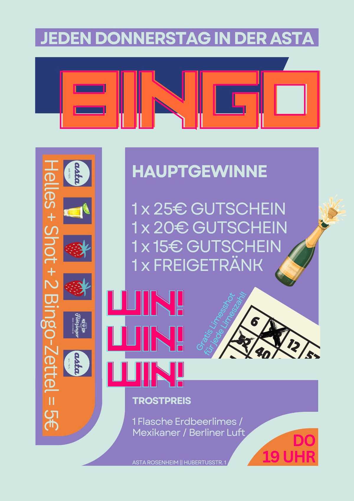 Asta-Bingo in der Asta-Kneipe