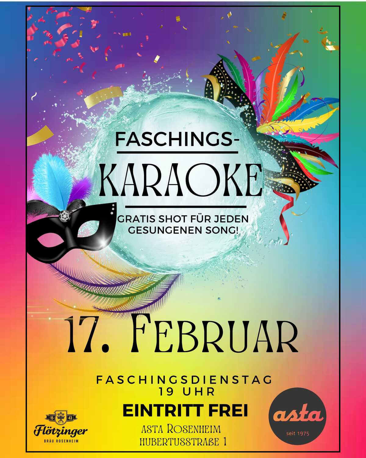 Faschingskaraoke in der Asta