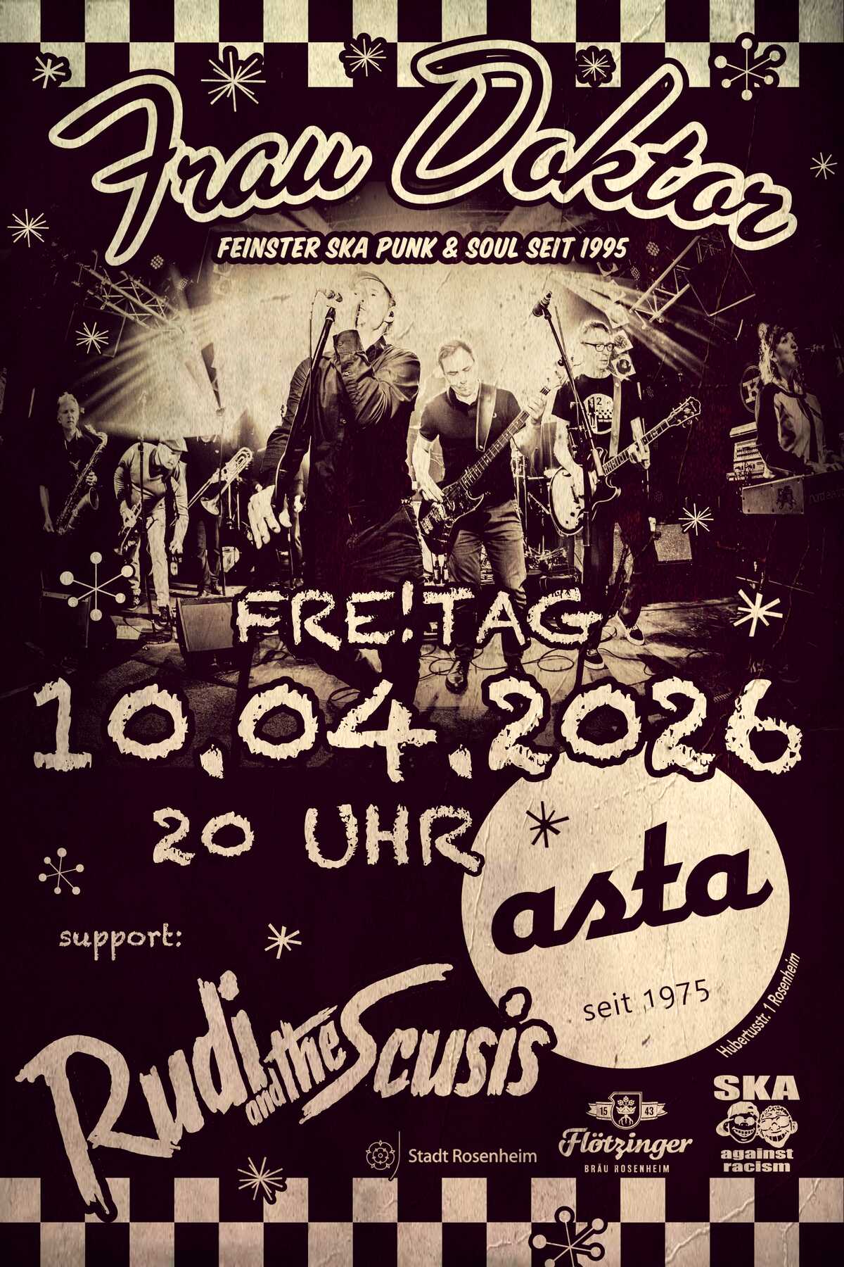 Live: Frau Doktor + Rudi and the Scusis spielen in der Asta