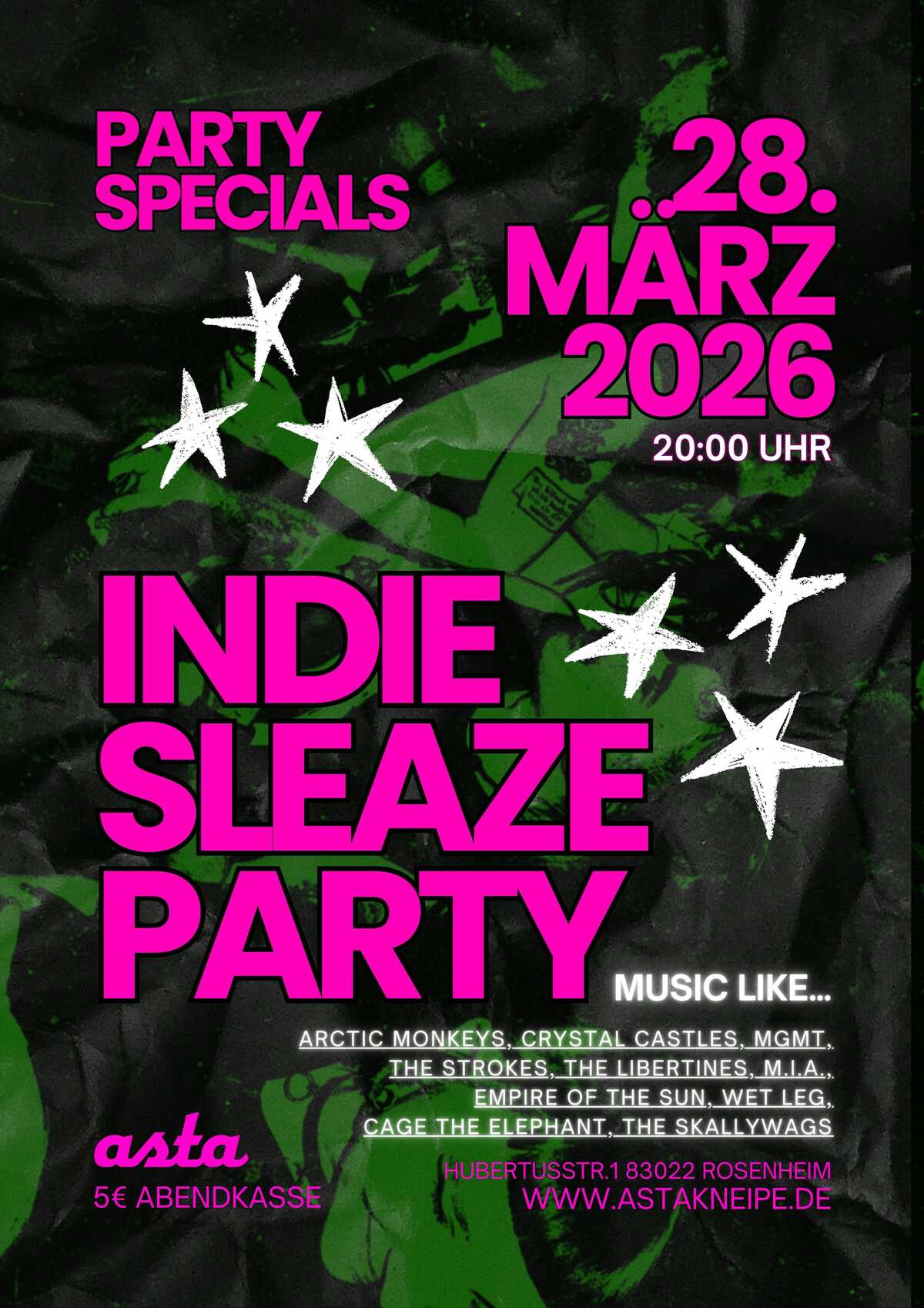 Indie Sleaze Party in der Asta