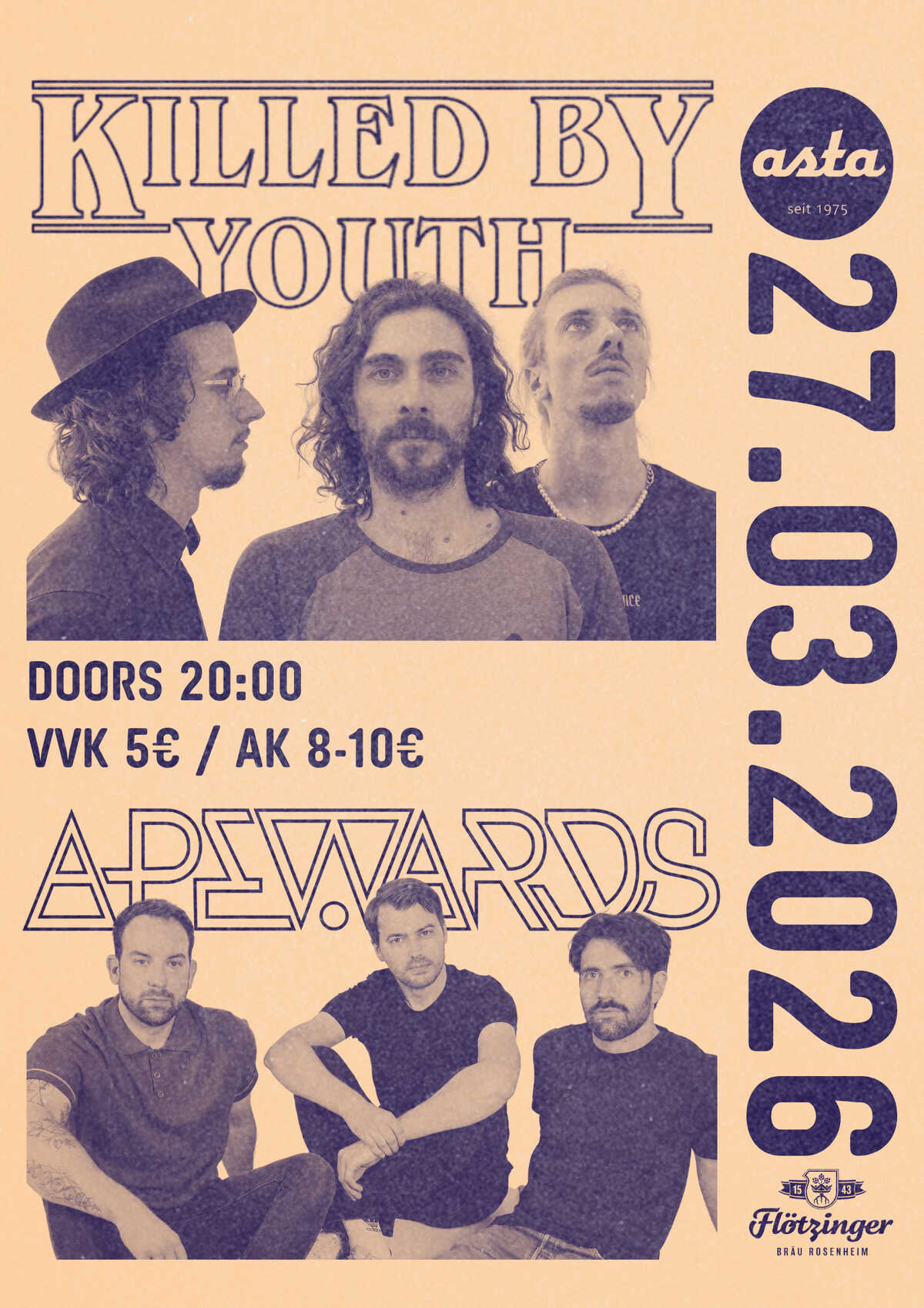 Live: Killed by Youth + Apewards in der Asta