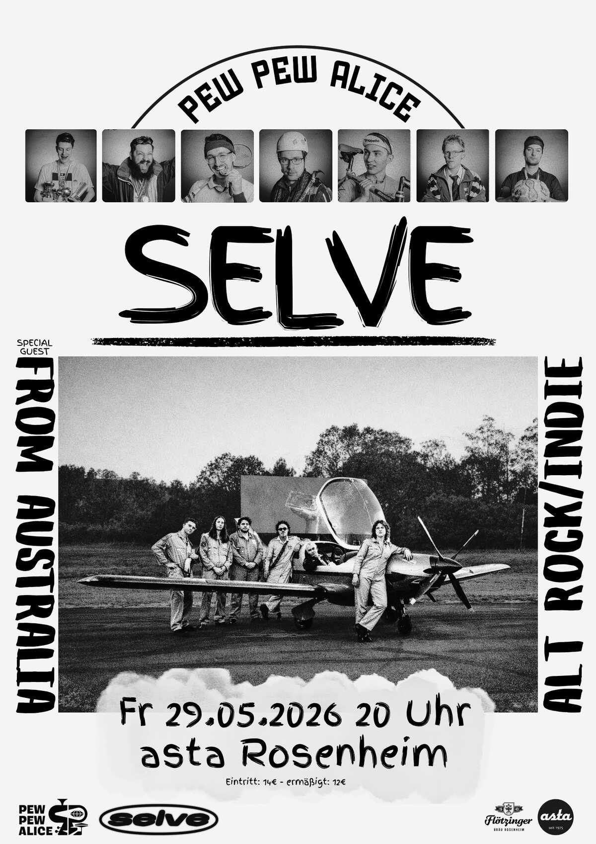 Konzert: Selve & Pew Pew Alice - live in der Asta