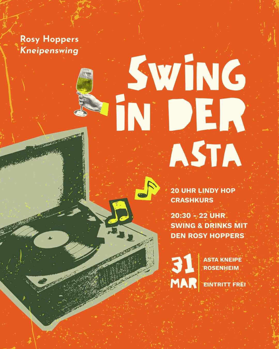 Swing Dance am Kneipenabend in der Asta