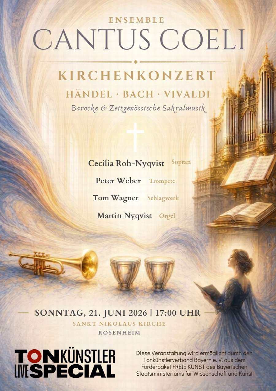 Kirchenkonzert - Cantus Coeli - Sopran, Trompete, Schlagwerk und Pauke