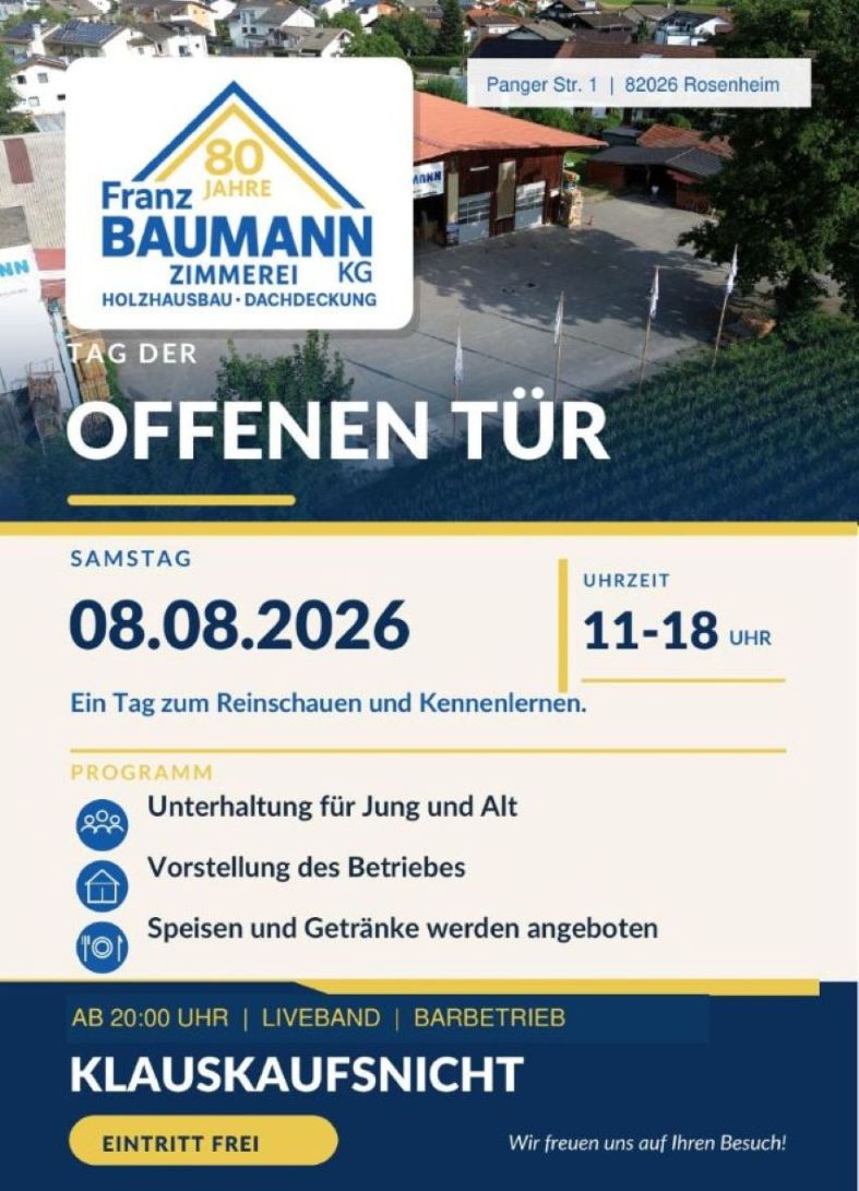 zimmerei baumann tag der offenen tuer