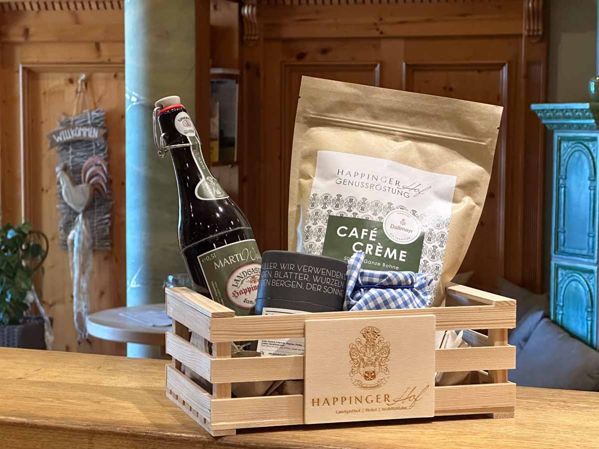 Happinger Hof Schmankerl Geschenkkisterl verschenken