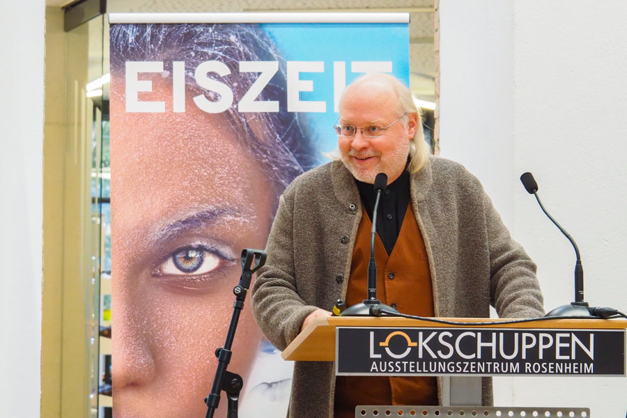 Prof. Dr. Wilfried Rosendahl - Kurator Ausstellung Eiszeit Lokschuppen Rosenheim