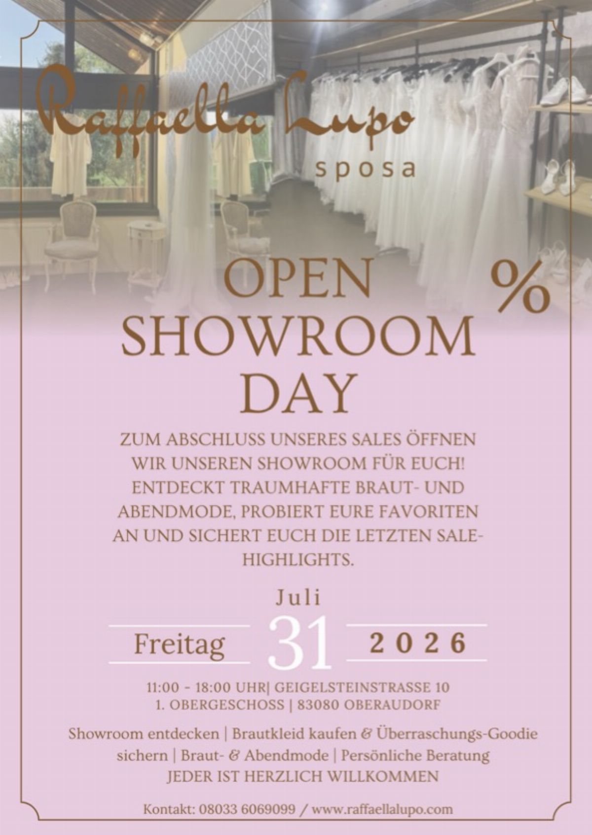 Open Showroom Day Programm Raffaella Lupo