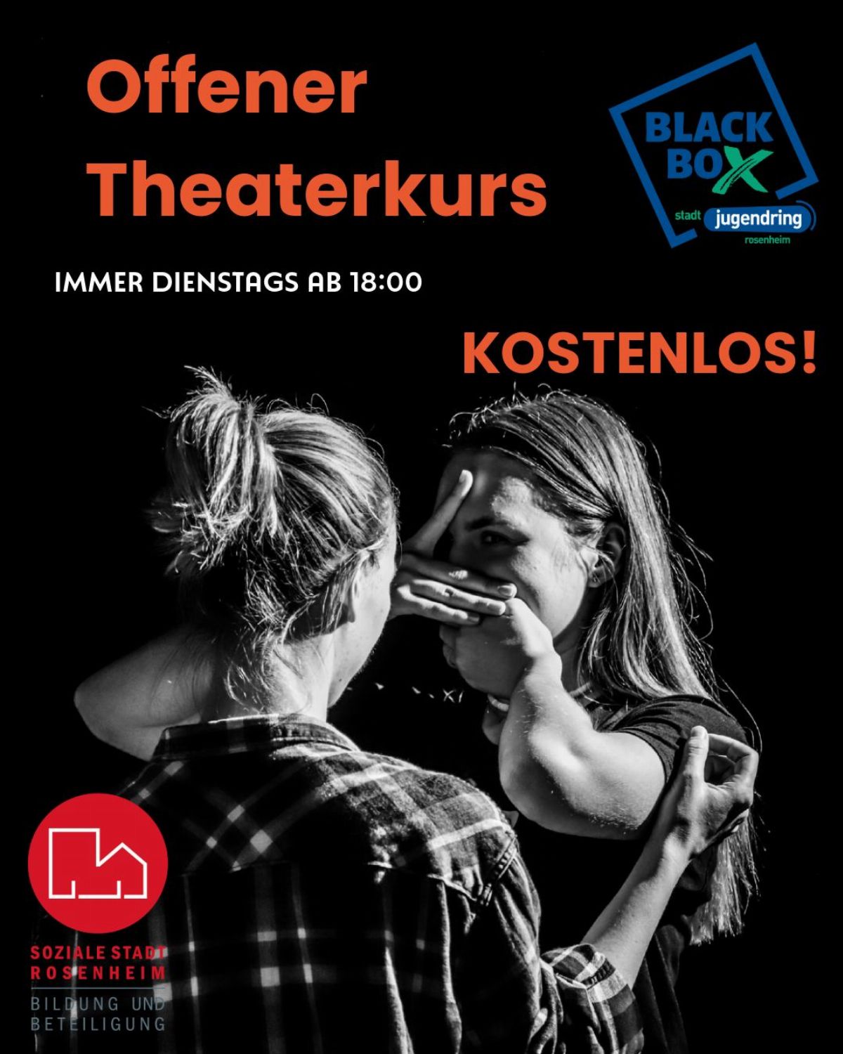Offener Theaterkurs für Jugendliche in der Blackbox