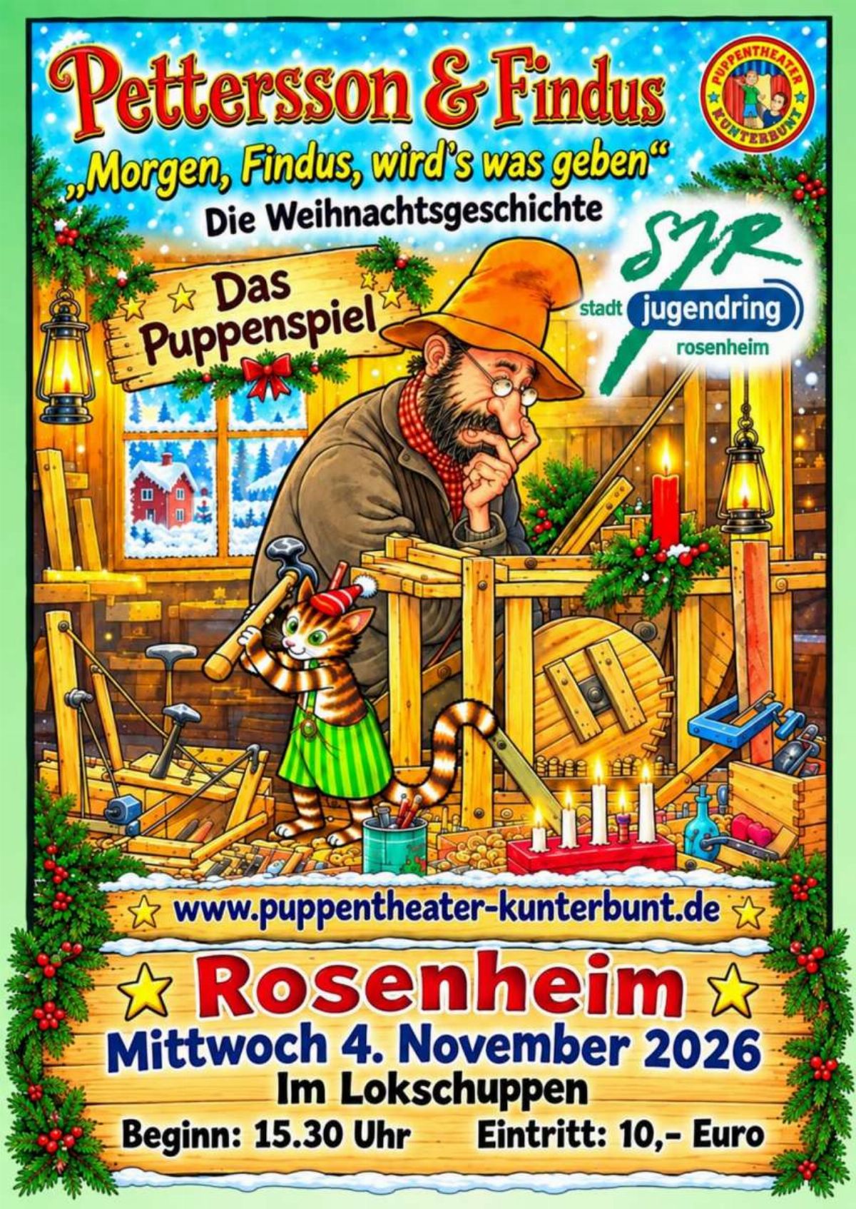 Pettersson & Findus "Morgen, Findus, wird`s was geben" Puppentheater