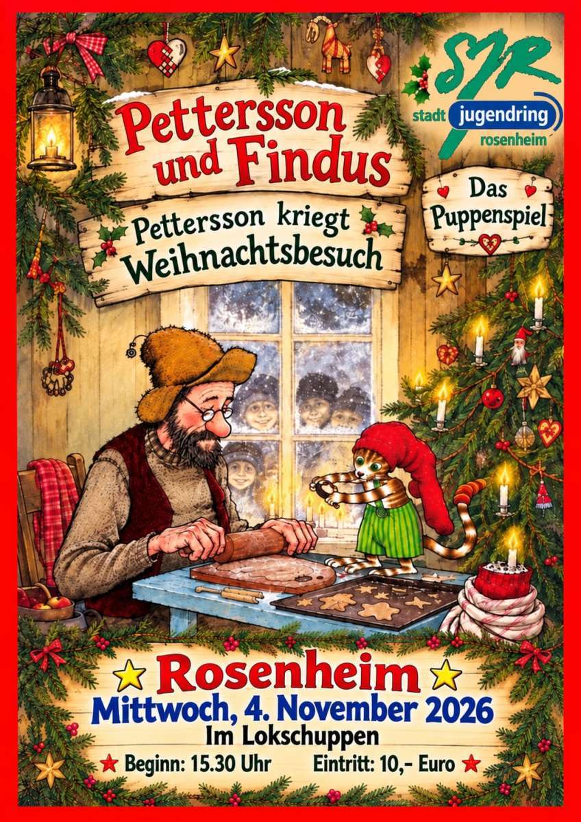 Pettersson & Findus "Pettersson kriegt Weihnachtsbesuch" Puppentheater