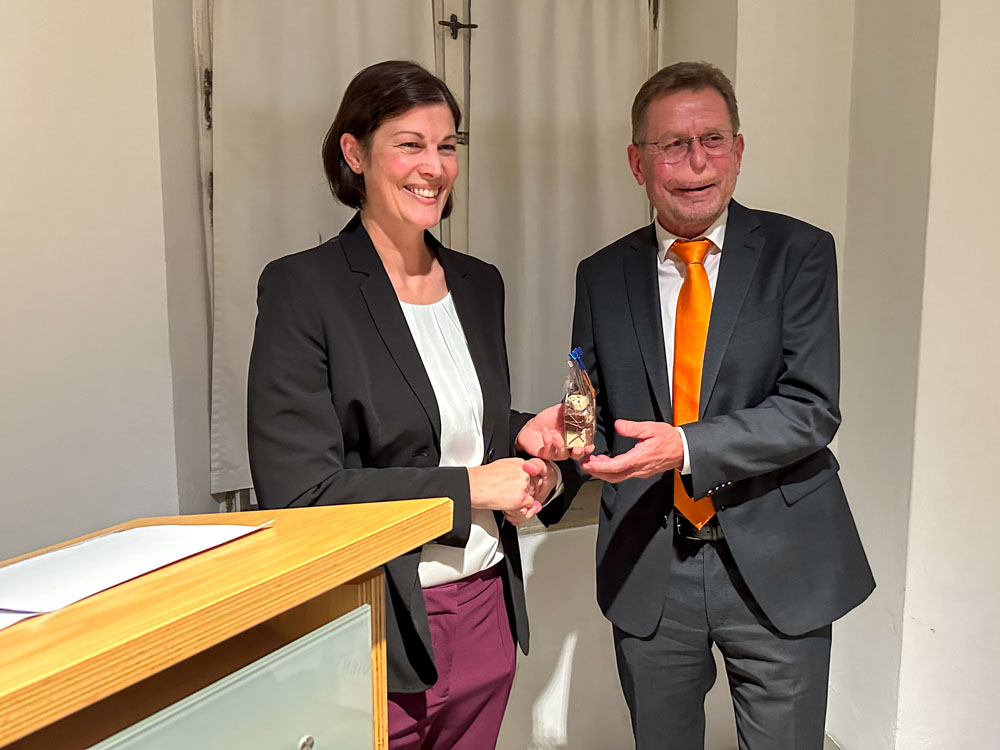 Andrea Krammer mit Walter Leicht Städtisches Museum©Stadttipps Rosenheim