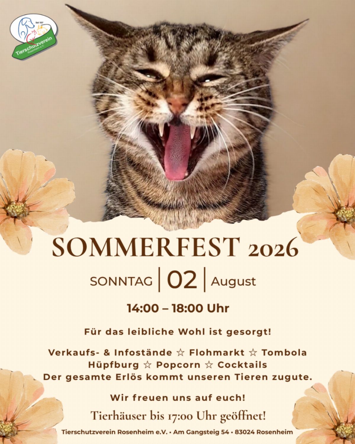Erlebnistag mit Tierflohmarkt im Tierheim Rosenheim