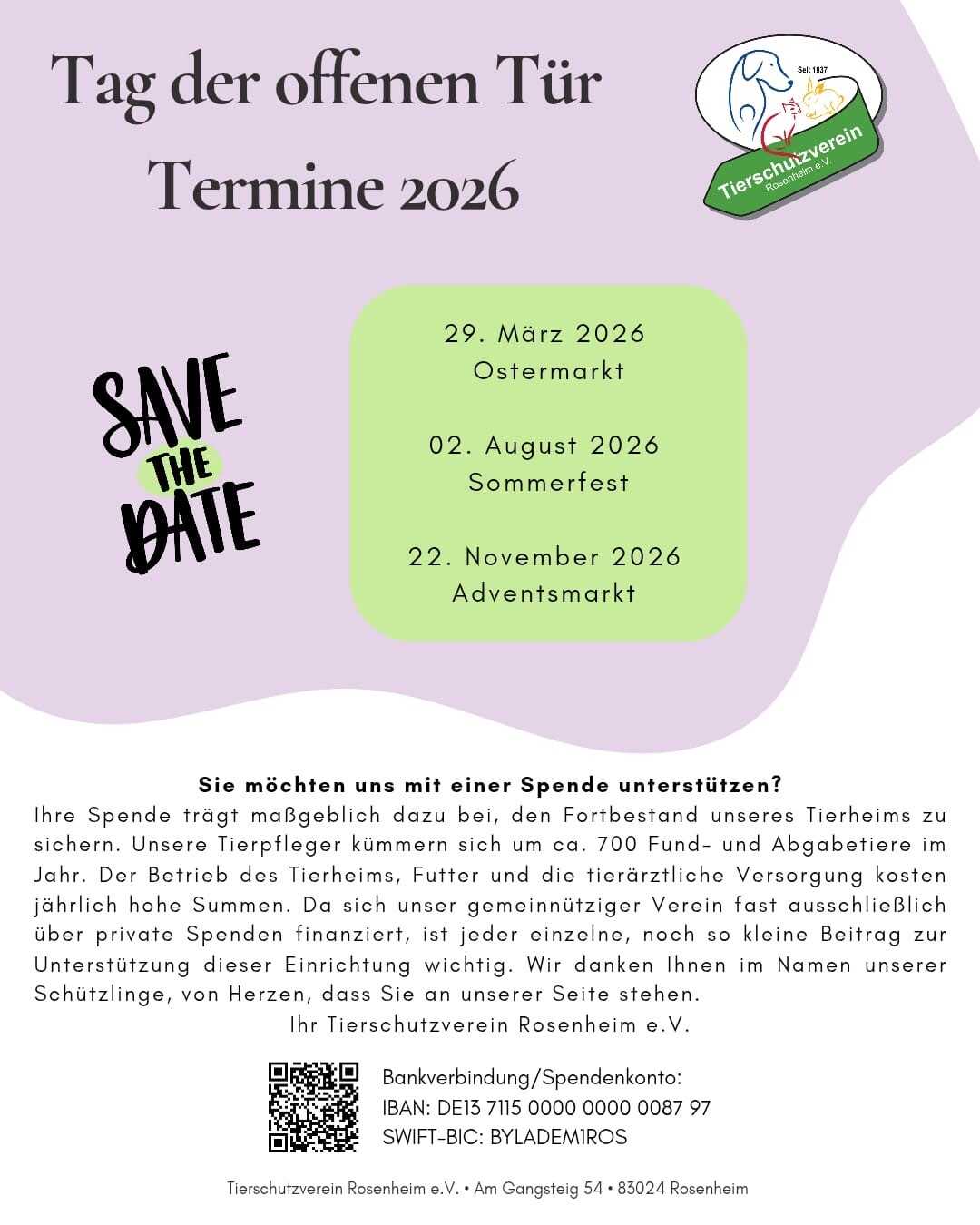 tierheim rosenheim spende