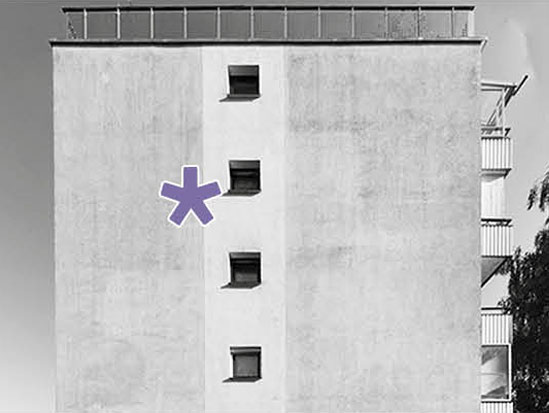 Wand Schirmbeckstraße vorher