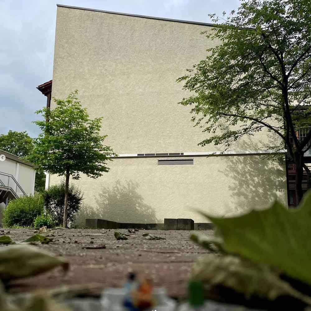 Wand Mittelschule Luitpoldpark vorher