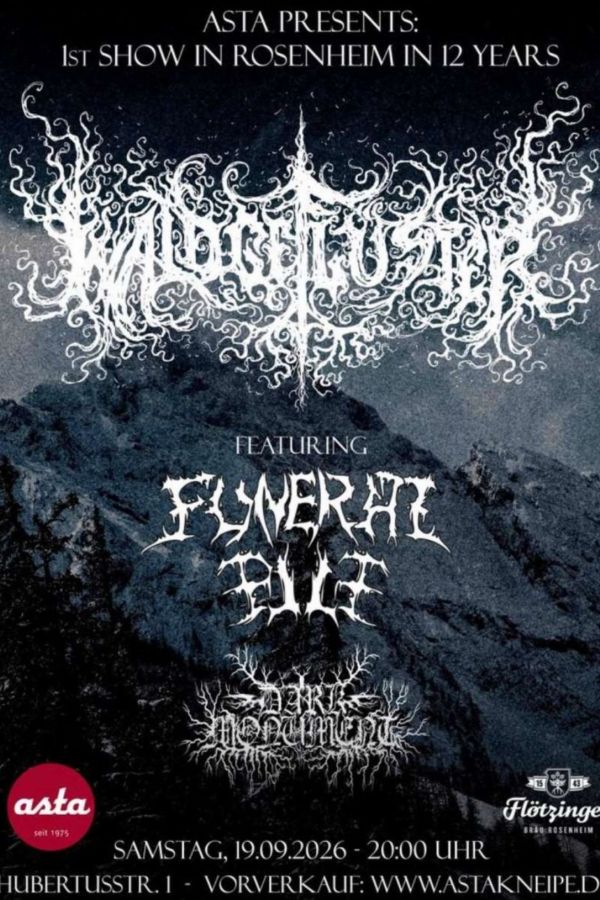 Waldgeflüster, Funeral Pile & Dark Monument – LIVE