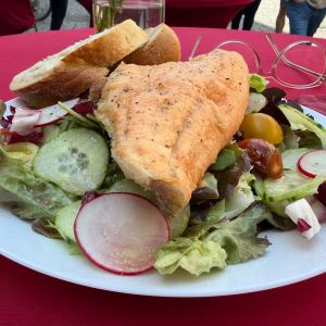 Sommersalat mit Forellenfilet 03