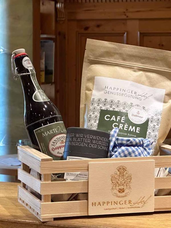 Happinger Hof Schmankerl Geschenkkisterl verschenken