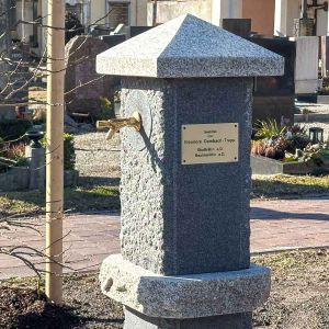 Einweihung Trinkwasserbrunnen im Friedhof Rosenheim