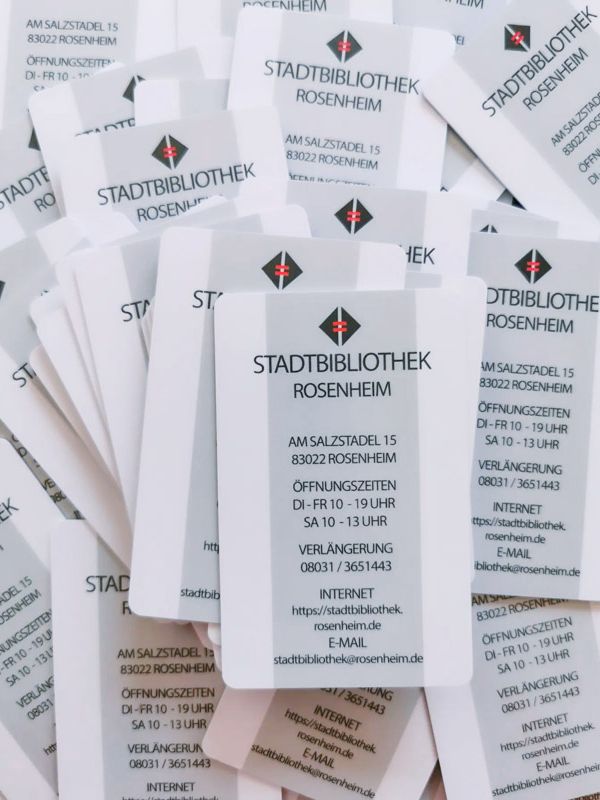 Eintrittskarte in die Stadtbibliothek: Bibliotheksausweis verschenken