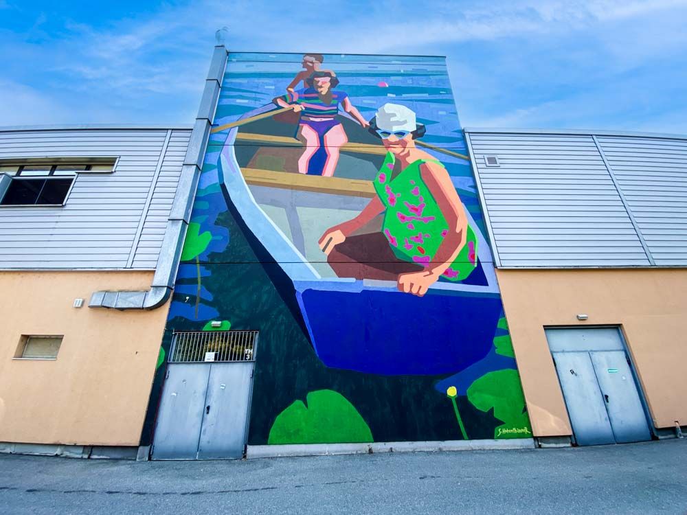 Transit Art Rosenheim - Wand Nachmittag am Simssee