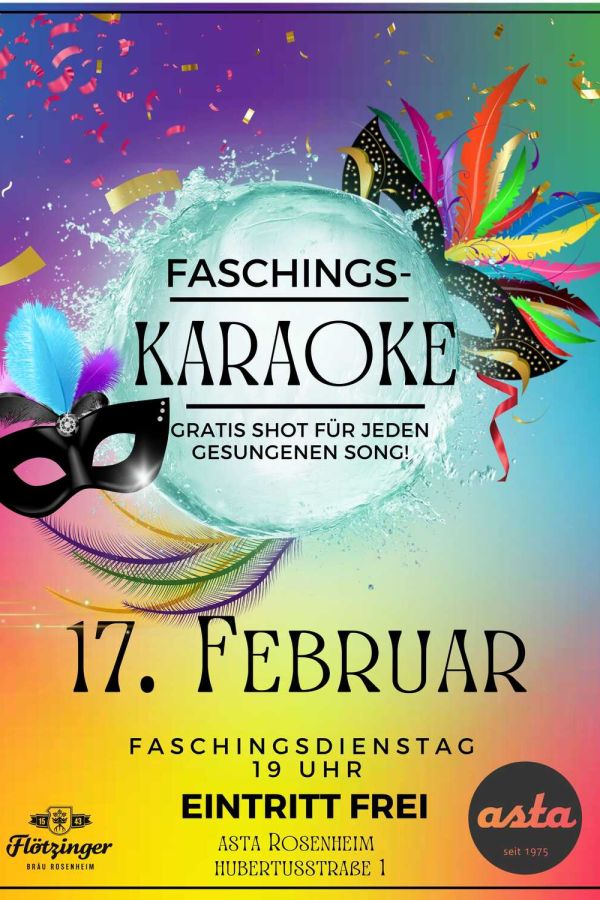 Faschingskaraoke in der Asta