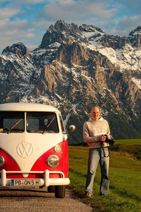 Peter Gebhard mit seiner Live-Reportage »360° Deutschland« im KU'KO