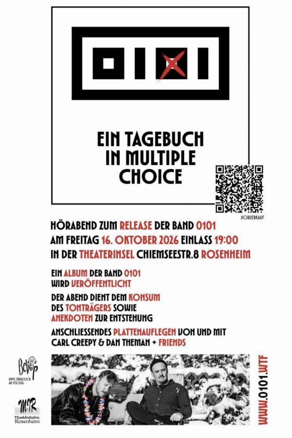 Ein Tagebuch in Multiple Choice - Release Party der Band 0101