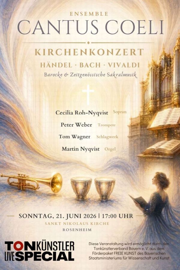 Kirchenkonzert - Cantus Coeli - Sopran, Trompete, Schlagwerk und Pauke