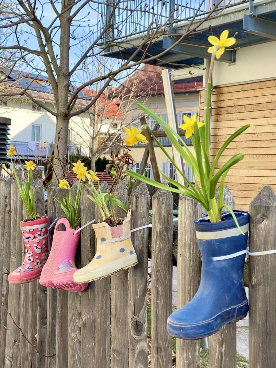 Blumentopf-Stiefelchen - Basteltipp