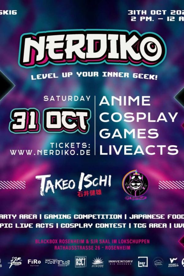 NERDIKO ➜ deine Anime- Gaming-, Cosplay- und Geekparty