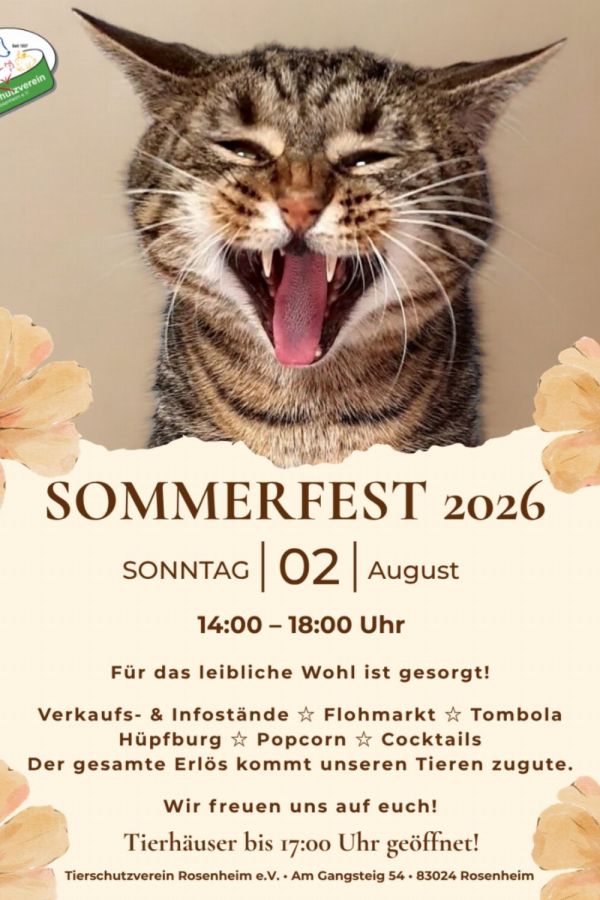 Erlebnistag mit Tierflohmarkt im Tierheim Rosenheim