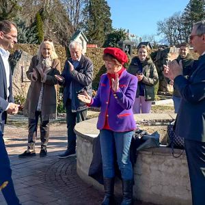Einweihung Trinkwasserbrunnen im Friedhof Rosenheim