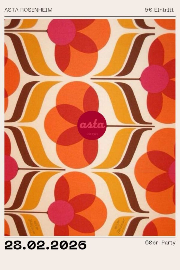 60er-Party in der Asta Rosenheim