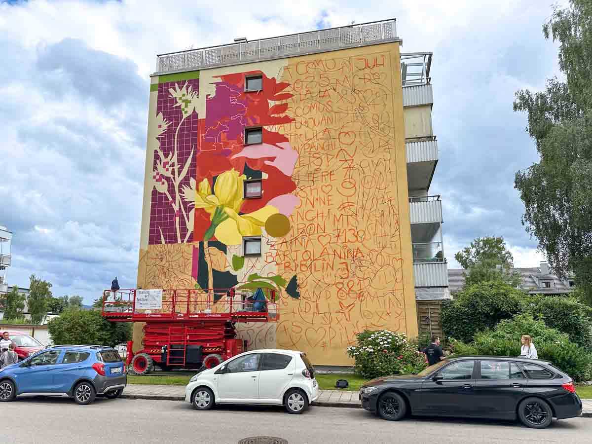+transit art Wand Ciclope Arte Wohnhaus Schirmbeckstraße