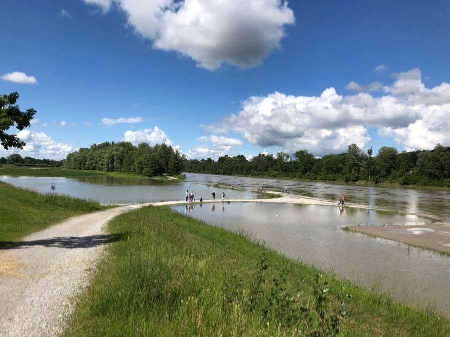 Hochwasser 2020 am Inndamm