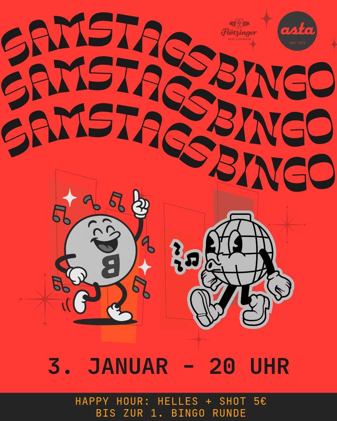Samstagsbingo in der Asta-Kneipe