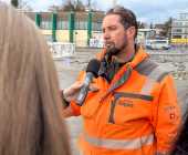 Aufbauarbeiten Circus Krone Rosenheimer Weihnachtscircus 03