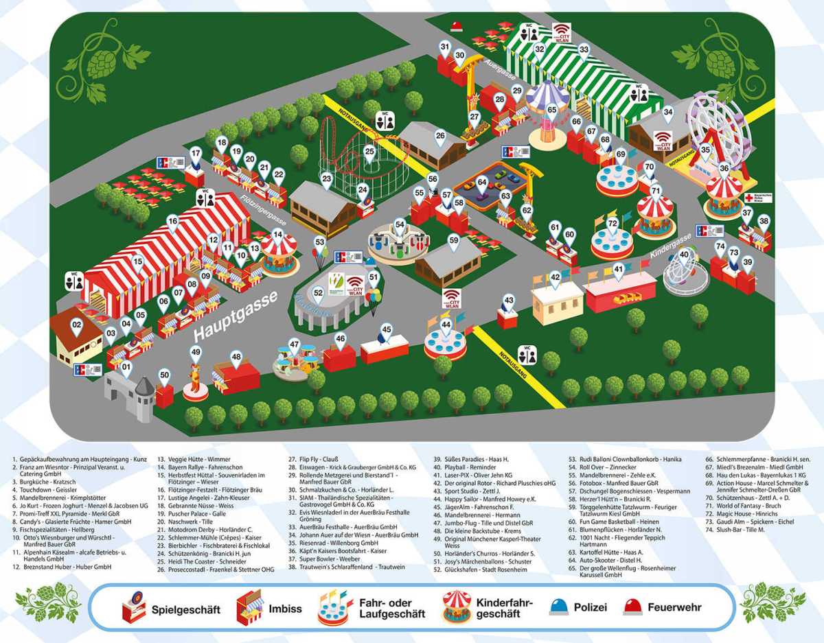 Lageplan Herbstfest Rosenheim