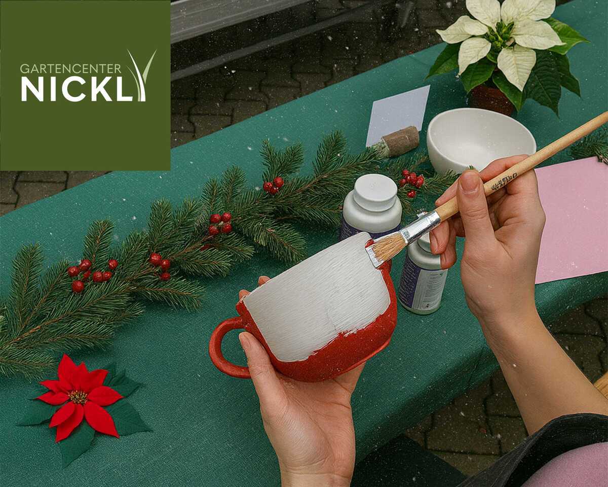 Keramik bemalen – Weihnachtsedition im Gartencenter Nickl