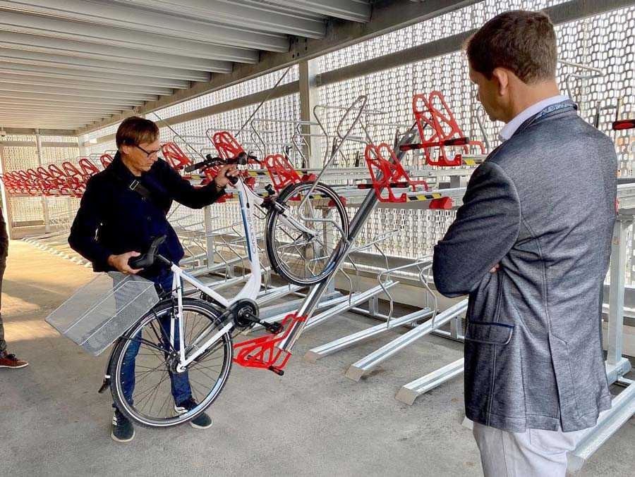 Fahrradparkhauses am Südtiroler Platz