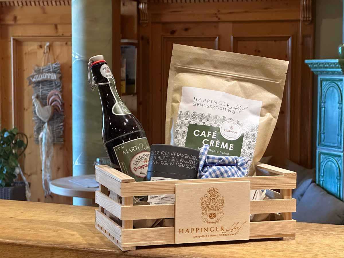 Happinger Hof Schmankerl Geschenkkisterl verschenken
