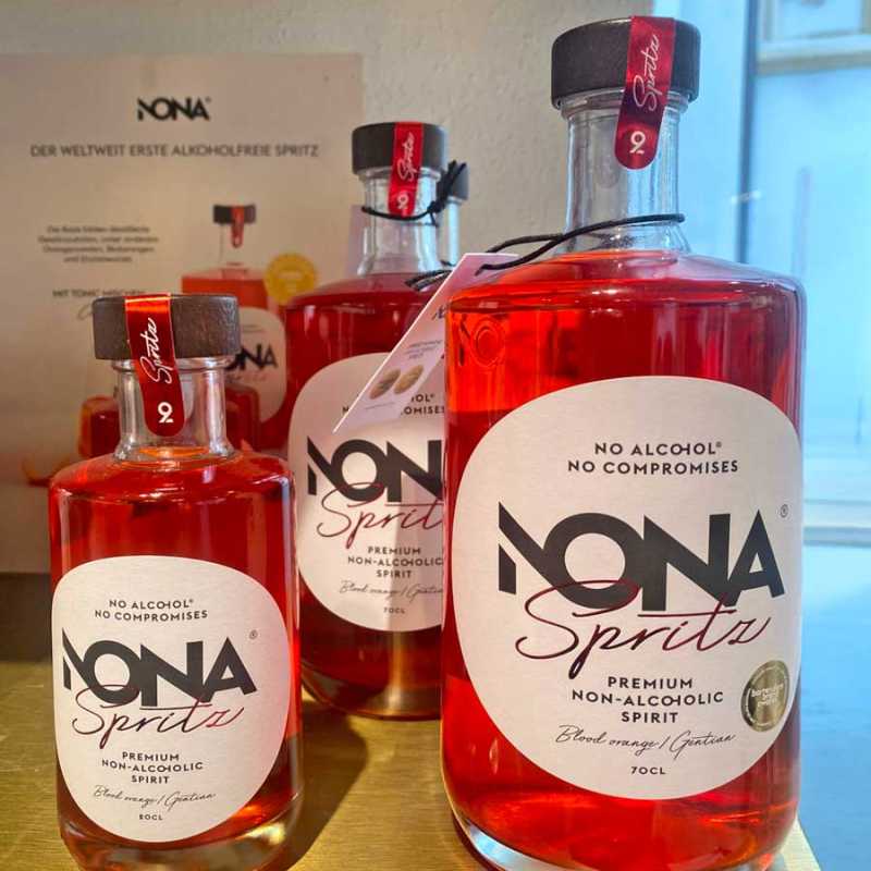 Spritziges Mitbringsel: Nona Spritz - erhältlich im Block6 in Rosenheim.