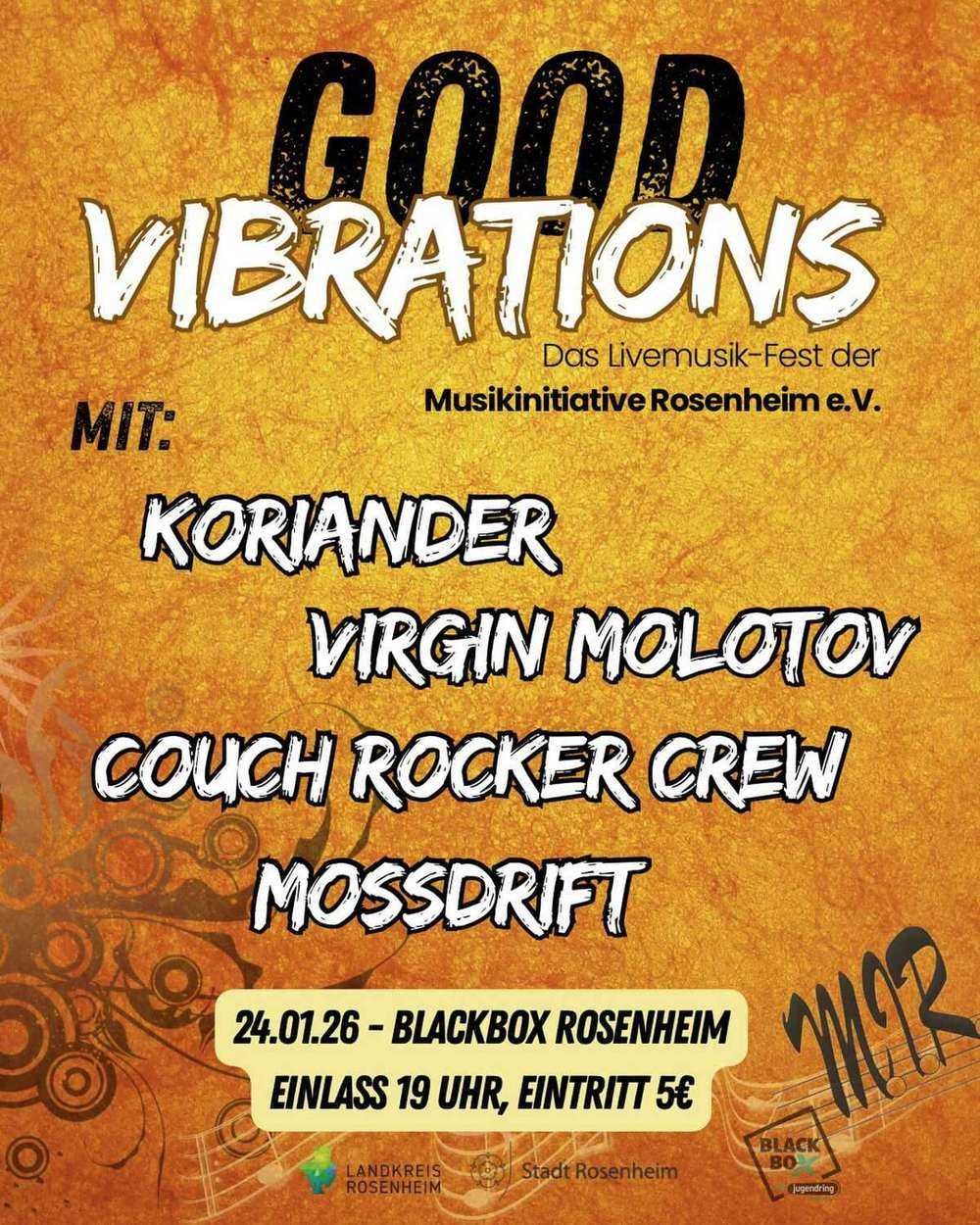 »Good Virbrations« Livemusik-Fest in der Blackbox im Lokschuppen
